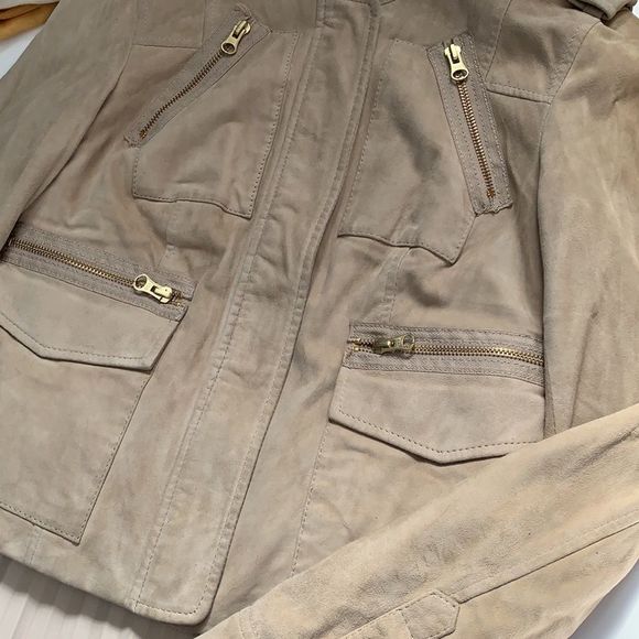 Adam Lippes suede beige jacket size 2 or XS - Picture 4 of 12
